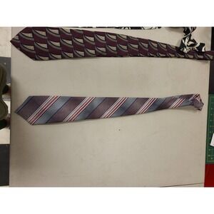 Wembley Necktie Mens USA Made Polyester Blend Striped Neck Tie Classic Style